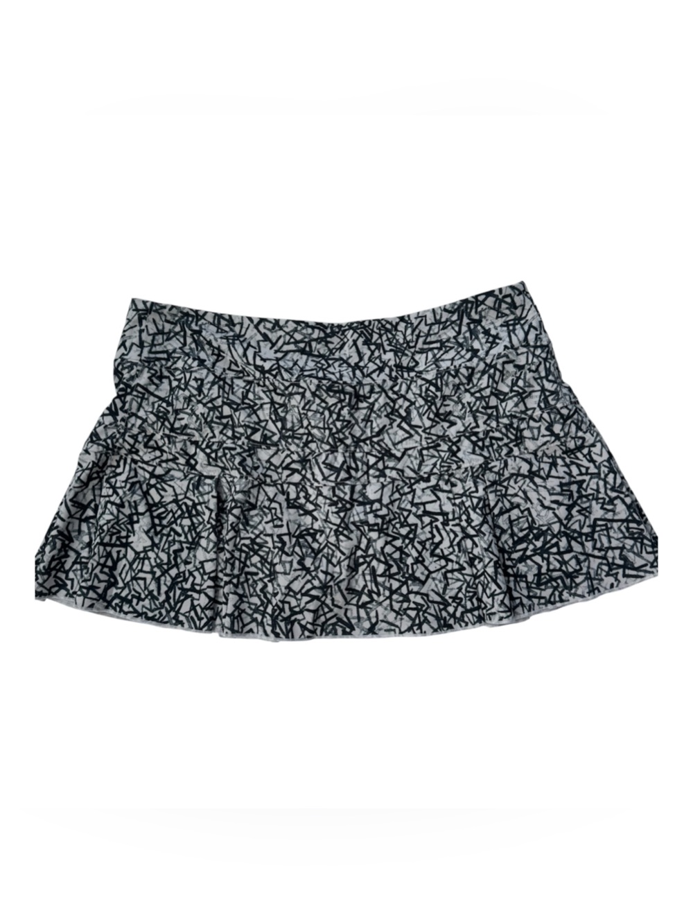 Nike Dri-FIT Women’s Abstract Print Tennis Skort Gray Black